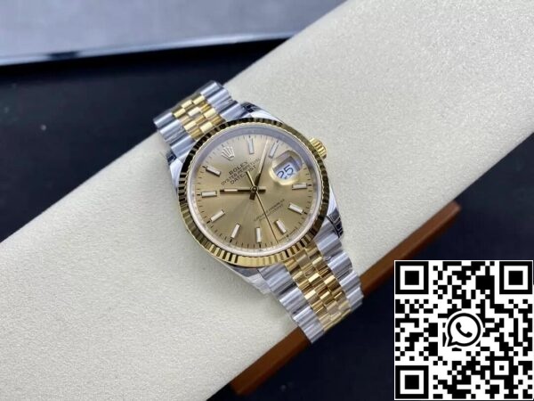 5 111 Rolex Datejust M126233-0015 1:1 Mejor Edición VS Factory Champagne Dial