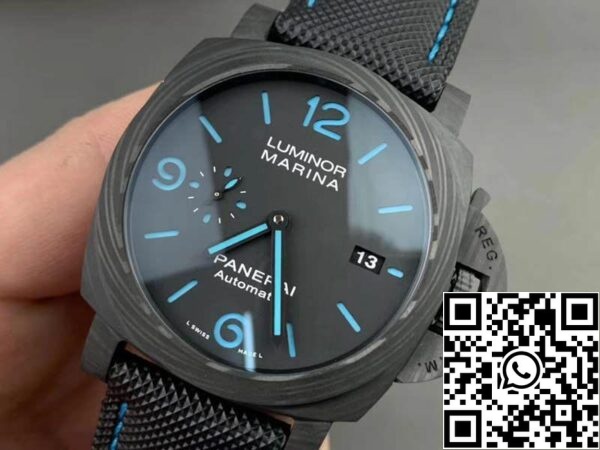 5 111 f6b545dc 1d87 4a7a a096 25dff3376348 Panerai Luminor PAM01661 1:1 Best Edition VS Factory Black Carbon Swiss P9010