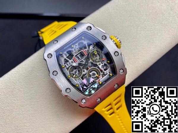 5 113 334a1489 329e 4772 ae27 8feb19149140 Richard Mille RM011 FELIPE MASSA 1:1 Best Edition KV Factory Caja de acero titanio