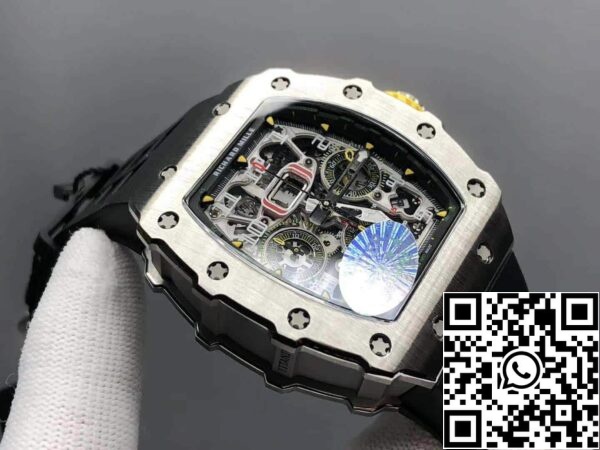 5 114 Richard Mille RM11-03 1:1 Best Edition KV Factory Titangehäuse Gummiband