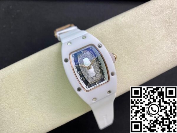 5 117 1b3936e4 68d1 4930 8fae f64f6cab3b00 Richard Mille RM 07-01 1:1 Best Edition RM Factory Ceramic White Strap