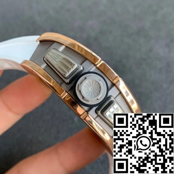 5 119 611b887e 9e0a 4f08 b2e1 e19021d10332 Richard Mille RM11 1:1 Best Edition KV Factory ruusukulta valkoinen hihna