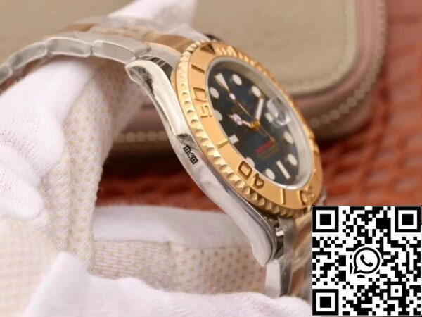 5 12 Rolex Yacht-Master 40mm 16623 1:1 Mejor Edición Suizo ETA2836 Oro Envuelto Esfera Azul