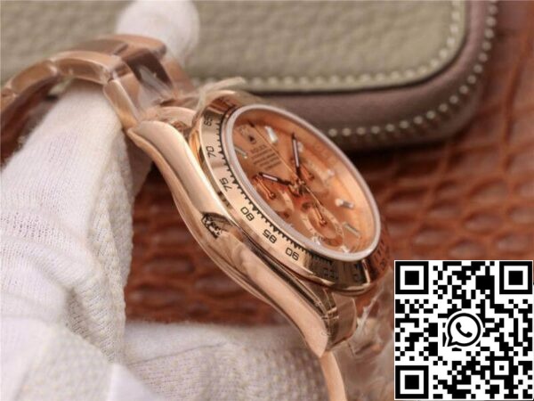 5 120 Rolex Daytona Cosmograph 116508 JH Factory 1:1 Paras painos Sveitsin ETA4130 Rose Gold Dial