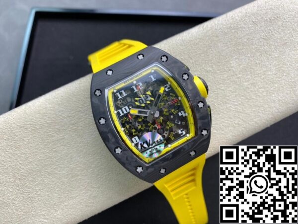 5 125 4101ae30 9dd4 443b 8df7 3f47afa4bf97 Richard Mille RM-011 1:1 Mejor edición KV Factory Correa amarilla