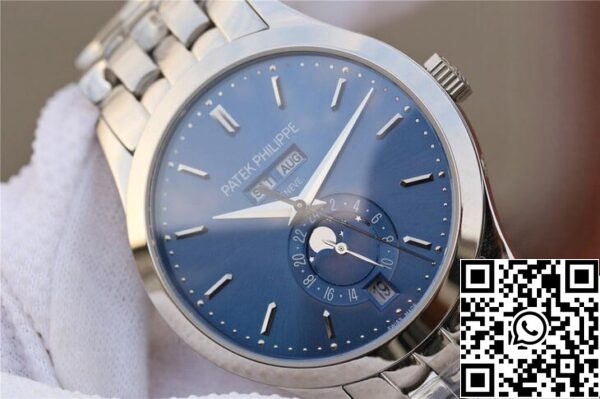 5 129 Patek Philippe Complications 5396/1G-001 1:1 Best Edition KM Factory Fehérarany kék számlap