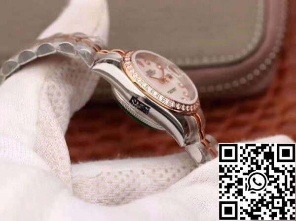 5 129 92c3c36d 8256 4c43 8137 3c01d9738933 Rolex Lady Datejust 28MM 1:1 Best Edition svájci eredeti importált NH05 mozgatás fehér zománc számlapja