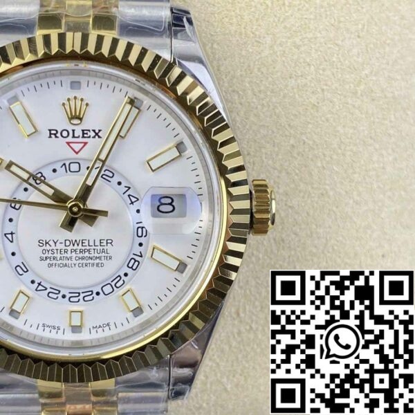 5 12 79fa99a5 3e26 42e2 a640 800cc3ac10b7 Rolex Sky Dweller M336933-0006 1:1 Best Edition Noob Factory V2 Witte Wijzerplaat