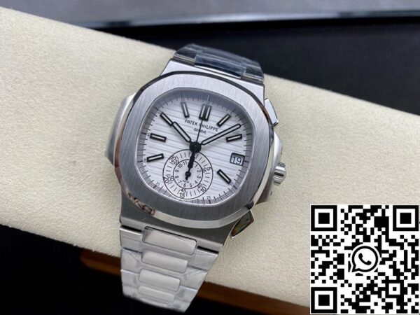 5 12 7eea60a5 aca8 4361 8969 80619c902ff8 Patek Philippe Nautilus 5980/1A-019 1:1 Best Edition PPF Factory White Dial