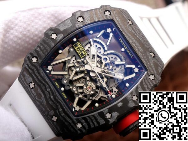 5 12 92f4ffee fa0b 41d1 9bef a799494d63a0 Richard Mille RM35-02 1:1 Best Edition ZF Factory Valkoinen kumiranneke