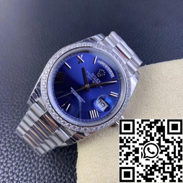 5 12 aefbf007 041f 43c6 adaf b053036eb46c Rolex Dag Datum 228349RBR-0005 1:1 Beste Editie EW Fabriek Blauwe Wijzerplaat