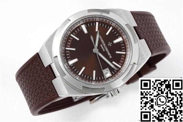 5 12 dd589870 5b75 4b45 9a59 401dd7ffae36 Vacheron Constantin Overseas 4500V 1:1 Best Edition PPF Factory Brown Rubber Strap