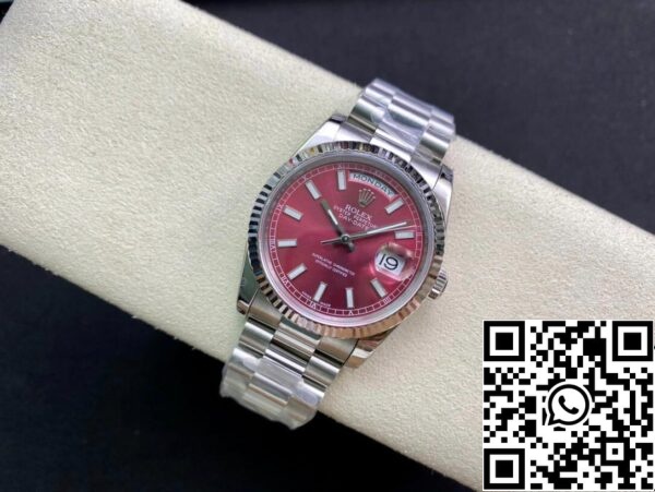 5 13 Rolex Day Date 118239 1:1 Best Edition EW gyári cseresznye számlapja