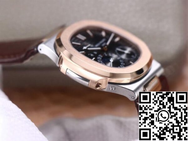 5 131 805b1ea1 5344 4ca8 811e 579b408ff31e Patek Philippe Nautilus 5712GR-001 1:1 Best Edition PF Factory Rose Gold Läderbälte