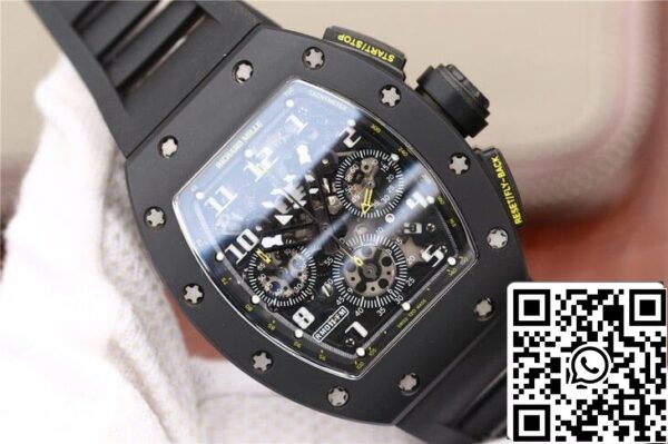 5 131 b503573f d225 4cce ba12 a03cbb816873 Richard Mille RM-011 1:1 Beste Edition KV Fabrik Schwarzes Armband