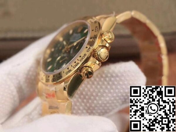 5 134 7ef6a11b 0797 4ef0 b379 a0bee354e3ab Rolex Daytona M116508-0013 1: 1 Най-доброто издание Noob Factory Green Dial Swiss ETA4130