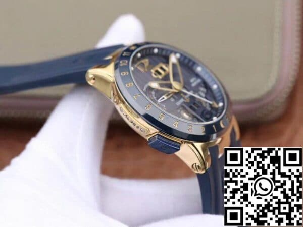 5 134 f8e11fa7 646e 4f32 a3ff 431f535ef206 Ulysse Nardin El Toro 322-00-3/BQ Wszystkie działające zegarki mechaniczne z kalendarzem GMT 1:1 Najlepsza edycja szwajcarska UN-32