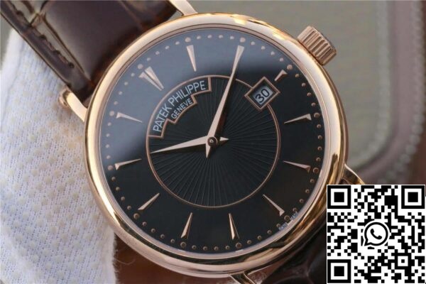 5 136 Patek Philippe Calatrava 1:1 Best Edition ZF Factory ruusukultainen nahkahihna