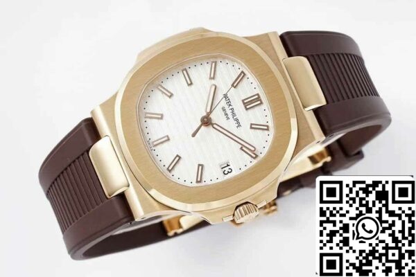 5 13 09c6f97b bd2f 4c1a a5e4 2f5bb94d6244 Patek Philippe Nautilus 5711 1:1 Best Edition PPF Factory Кафява каучукова каишка