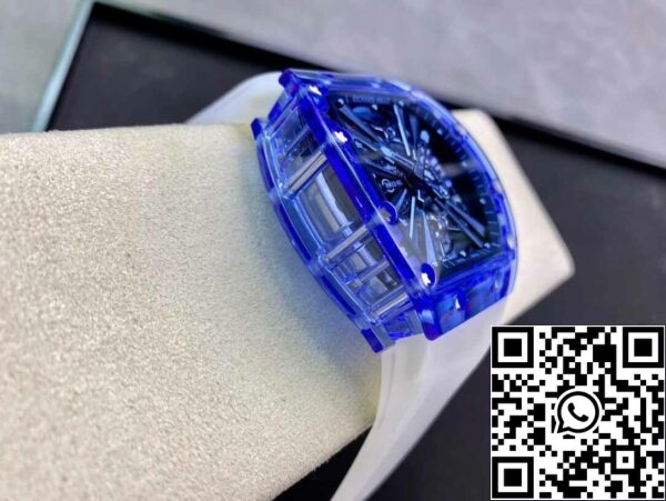 5 13 263ac59c bbe2 4394 9fff 457df53b1782 Richard Mille RM12-01 1:1 Best Edition RM Factory Tourbillon zafír átlátszó változat