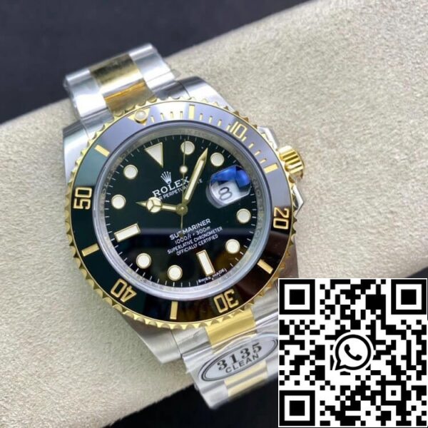 5 140 Rolex Submariner 116613-LN-97203 40 мм 3135 механизм чистый завод V4 черный ободок