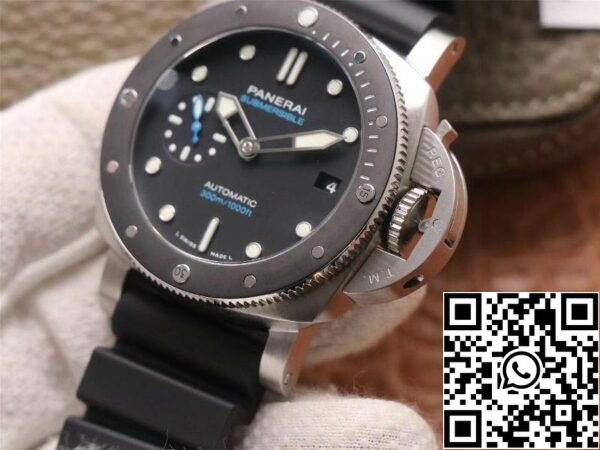 5 142 3856653e 1fcd 482f ada6 677e6ad9da26 Panerai Submersible PAM00683 1:1 Best Edition VS Factory Esfera negra Swiss P9010