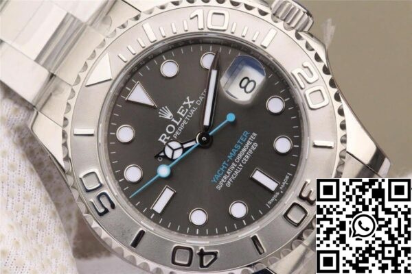 5 144 Rolex Yacht Master 268622-0002 1:1 Beste Editie AR Fabrieks Grijze Wijzerplaat 904L