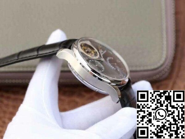 5 150 0ff552bc 23b9 45b8 8f19 1760cff784ca IWC Portoghese IW504210 Tourbillon 1:1 Best Edition Quadrante grigio ardesia su cinturino in pelle nera Movimento svizzero ETA Tourbillon