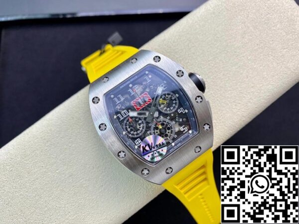 5 150 7d801cf2 3a07 44c7 93fd beb3e90f351e Richard Mille RM11 1:1 Best Edition KV Fabriek Titanium Gele Band