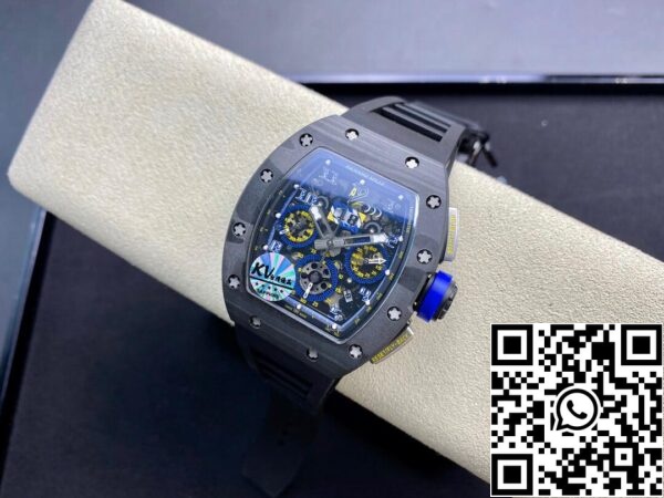 5 152 00a84676 6a8c 4e82 85b2 bb2d1f81ad21 Richard Mille RM-011 1:1 Best Edition KV Factory Carbon Fiber 1:1 Best Edition KV Factory szénszálas óra