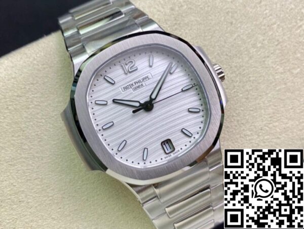 5 158 Patek Philippe Nautilus Ladies 7118/1A-010 1:1 Best Edition 3K Factory Quadrante argento