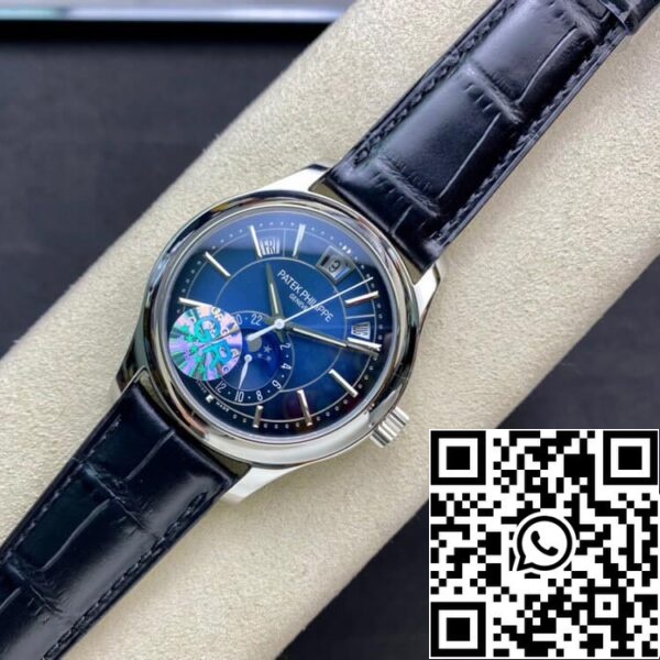 5 158 203ebc45 5ee0 4829 91b5 611a564e9ef8 Patek Philippe Complications 5205G-013 1:1 Best Edition GR Factory Blue Dial