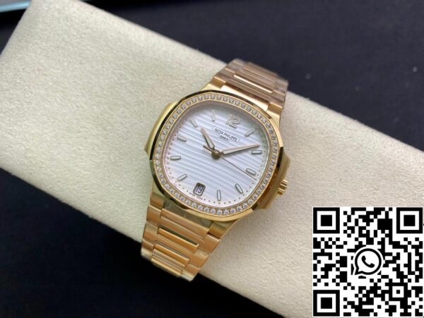 5 159 Patek Philippe Nautilus Donna 7118/1200R-001 1:1 Best Edition 3K Factory Oro rosa