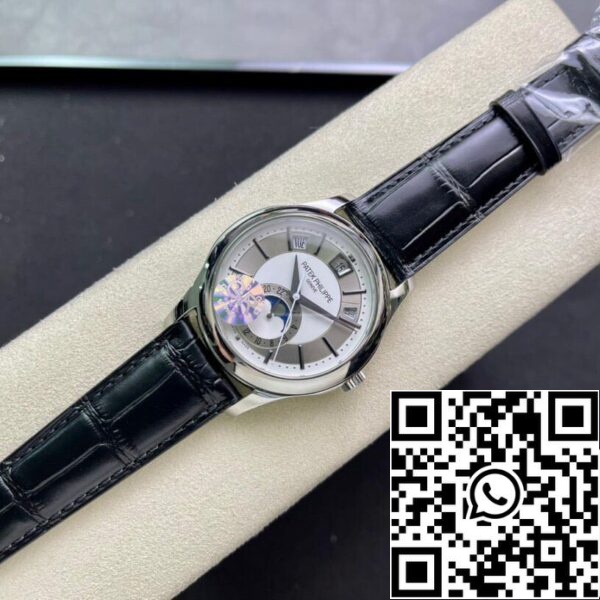 5 159 d56cd4b6 549e 43f4 83cc 9e32409379e8 Patek Philippe Complications 5205G-001 1:1 Best Edition GR Factory Silver Grey Dial