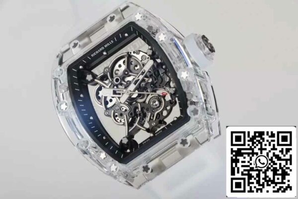 5 15 0d4d6c8d 4e5e 4141 88e8 2e34f7ada94f Réplica Richard Mille RM055 Best Edition RM Factory Mostrador esqueleto transparente