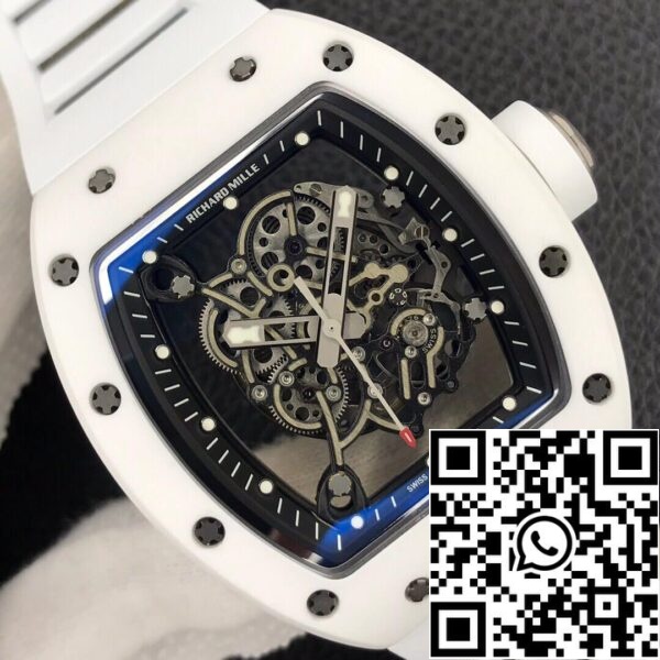 5 15 4794118b b8f2 47a8 af61 bb84c5a6f1d5 Richard Mille RM055 1:1 Meilleure édition ZF Factory Céramique blanche