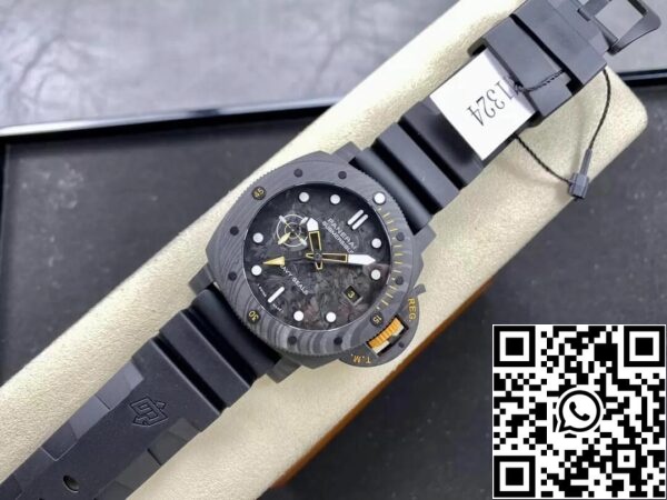 5 15 799b4e51 ae50 47df b919 8766f4b0e7ef Panerai upotettava PAM1324 1:1 Best Edition VS Factory Carbon Fiber tapauksessa