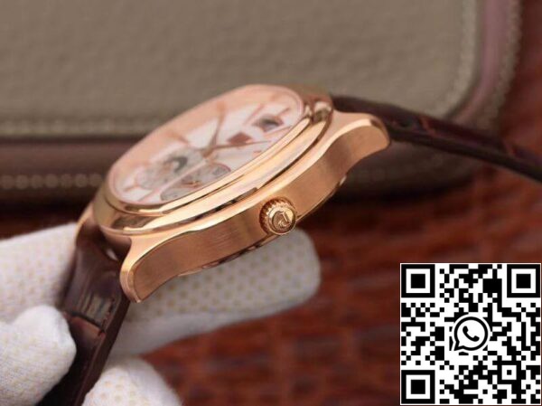 5 162 Piaget Musta Tie Emperador G0A32017 Mekaaniset kellot 1:1 Best Edition SWISS 850P 18K Rose Gold Valkoinen Dial