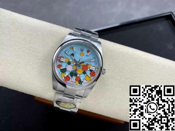 5 16 5021ea8d d847 493f 8f2f 1998cf3c3b41 Реплика Rolex Oyster Perpetual M124300-0008 41MM чистый завод пузырь синий