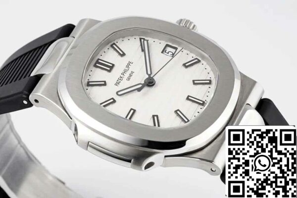 5 16 ed8216f4 8b5f 4244 a9c1 2af1526638b1 Patek Philippe Nautilus 5711 1:1 Best Edition PPF Factory Valkoinen soittotaulu Kuminauha