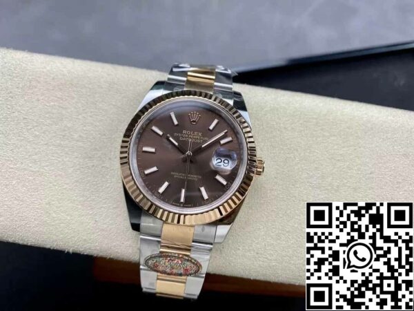 5 17 e4582c5f b925 456a 9102 df695d85ef39 Rolex Datejust 41MM M126331-0001 1:1 Beste Editie Schone Fabriek Chocolade Wijzerplaat