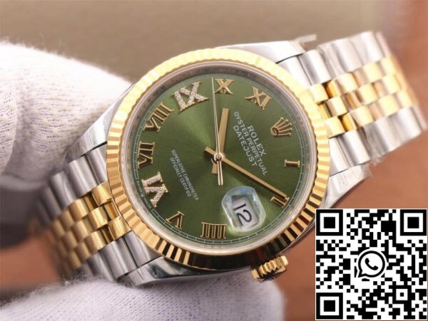 5 181 2836f280 e474 46a6 b1f8 8f0c34b5c847 Rolex Datejust M126233-0025 1:1 Best Edition EW Factory Diamond-Studded Olive Green Dial