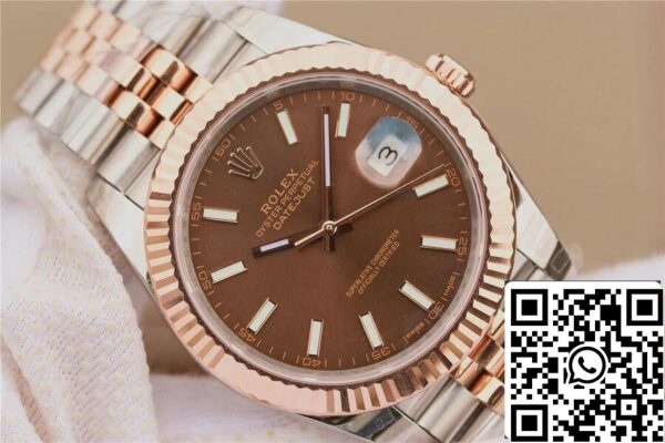 5 187 Rolex Datejust M126331-0002 1:1 Mejor Edición EW Fábrica de Oro Rosa