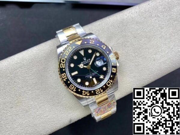 5 18 3dfe25f0 6e14 4d1c 8157 d265ba247571 Rolex GMT Master II 116713-LN-78203 1:1 Najlepsza Edycja Czysta Fabrycznie Czarna Tarcza