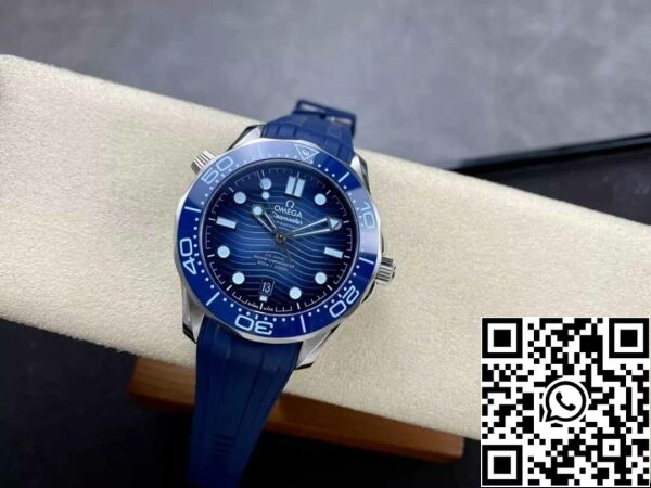 5 18 50060143 5da8 4673 bd34 b41e052b1d9c Omega Seamaster Diver 300M 210.32.42.20.03.002 Verano Azul 1:1 Mejor Edición VS Fábrica Correa de caucho