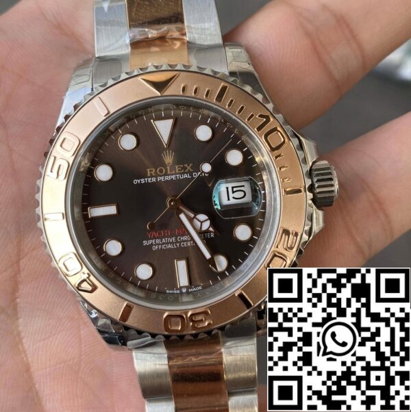 5 19 8f521bce 887c 4fe5 bd2d 94ae5cdd872b skálázott Rolex Yacht Master M126621-0001 1:1 Best Edition VS Factory csokoládé számlapja