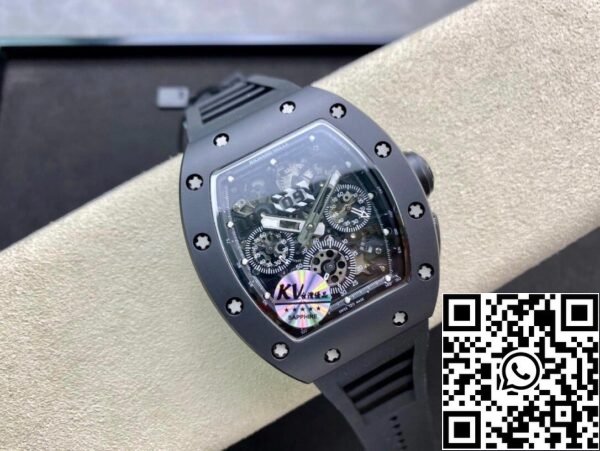 5 1 ed15cc1e 3055 47cb b764 26ffe26982c3 Richard Mille RM011 1:1 Best Edition KV Factory Ceramic Black Case