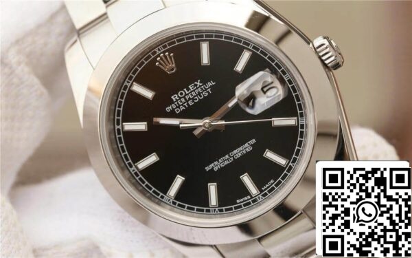 5 20 7ebe4ebf 8d1b 4abb 826b f303e163e6a3 Rolex Datejust M126300-0011 1:1 Best Edition EW Factory Musta Dial