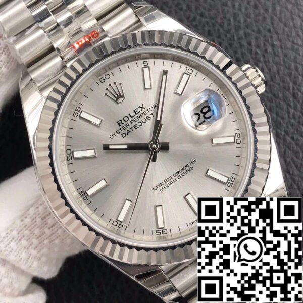 5 21 20cdd88d d794 48e7 8c91 df569ac8558b Rolex Datejust M126334-0004 1:1 Best Edition EW Factory ezüst szürke számlap