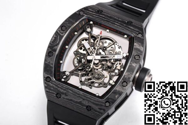 5 21 6c1df966 6dfa 4eb3 a342 e62291763242 Richard Mille RM055 NTPT 1:1 Best Edition BBR Factory Fekete szénszálas számlapja